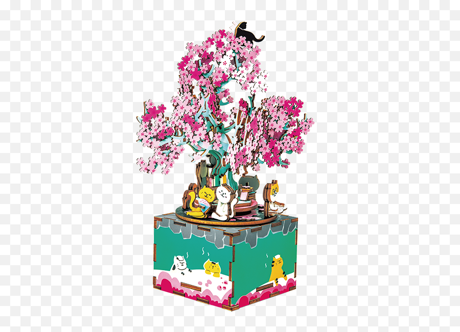 Cherry Blossom Tree Am409 - Robotime Cherry Blossom Tree Png,Cherry Blossom Tree Png