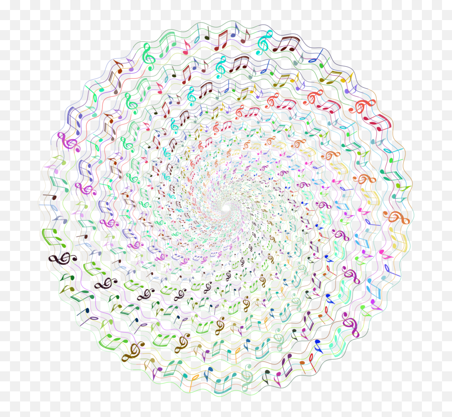 Abstract Line Art Png 4 Image - Music Notes Png Circle,Abstract Art Png