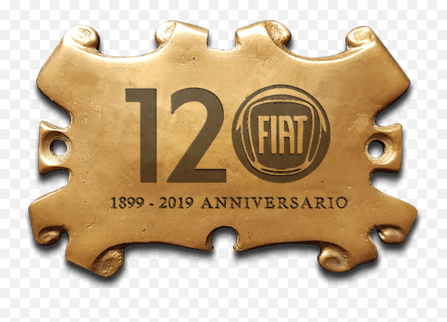 Fiat Golden Heart 120 Years - Fiat Png,Fiat Logo Png