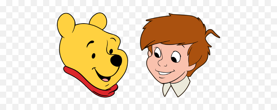 Winnie The Pooh And Christopher Robin Cursor U2013 Custom - Cartoon Png,Winnie The Pooh Transparent Background