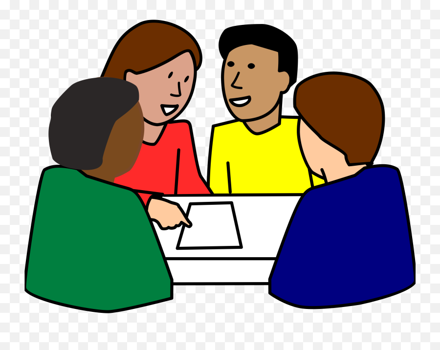 Two Person Clipart Png 1 Image - Group Of Students Cartoon,Person Clipart Png