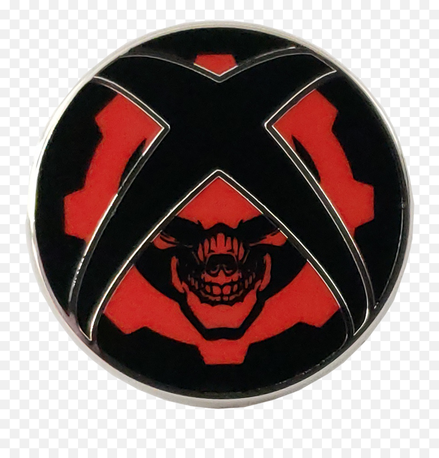 Gears Crimson Skull Sphere Pin - Emblem Png,Gears Of War 5 Logo