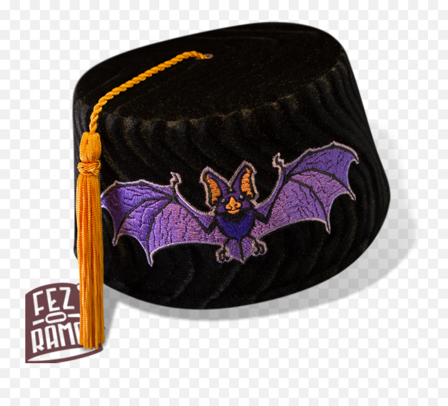 Purple Bat Fez - Cartoon Png,Fez Png