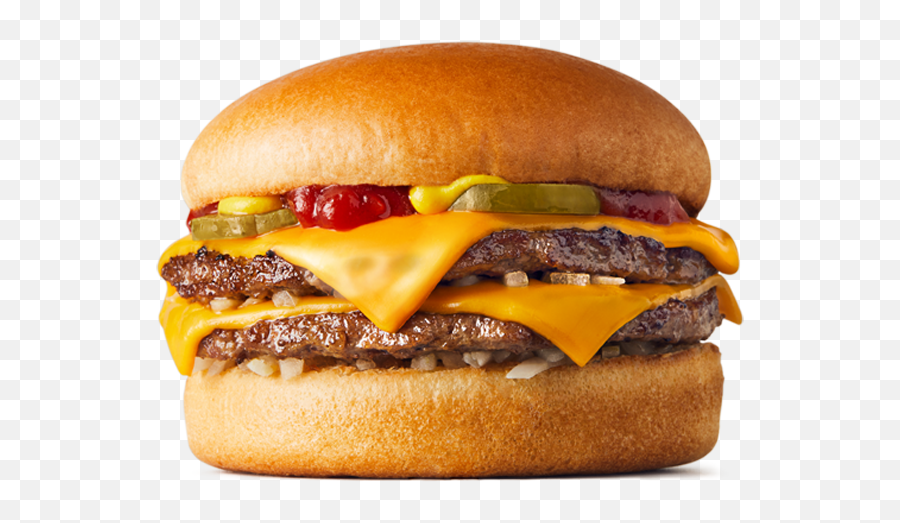 Double Cheeseburger - Triple Cheese Burger Mcd Png,Cheeseburger Png