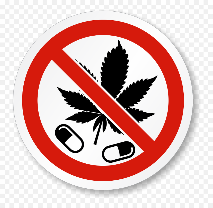 Iso No Drugs Marijuana Leaf Label Sku Lb - 2197 Transparent No Drug Signs Png,Marijuana Leaf Png