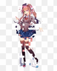 Monika - Doki Doki Literature Club Monika Png,Monika Png