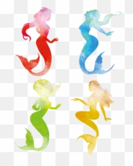 Mermaid Silhouette Illustration - png