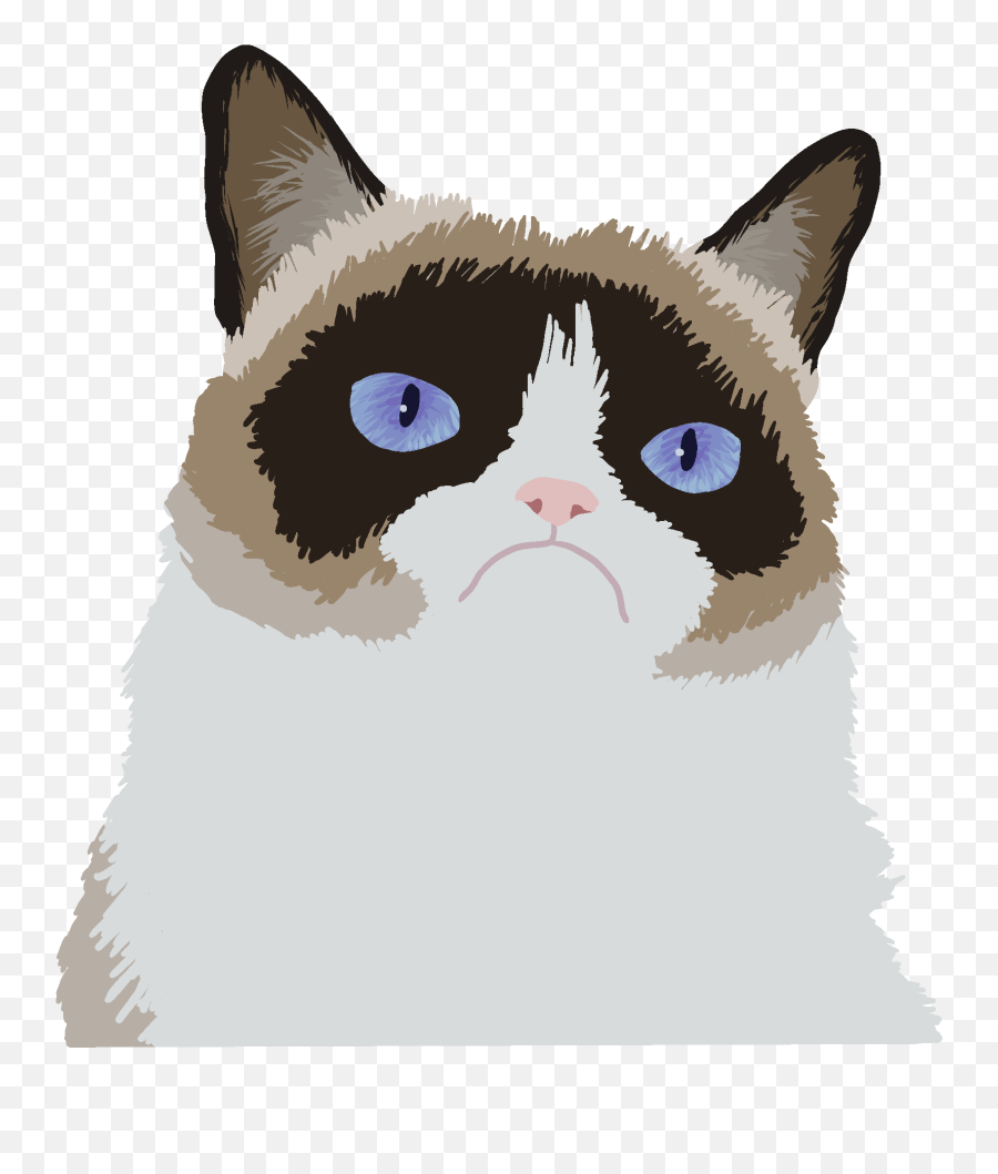 Grumpy Cat Clipart Svg - Cat Meme Pixel Png,Grumpy Png