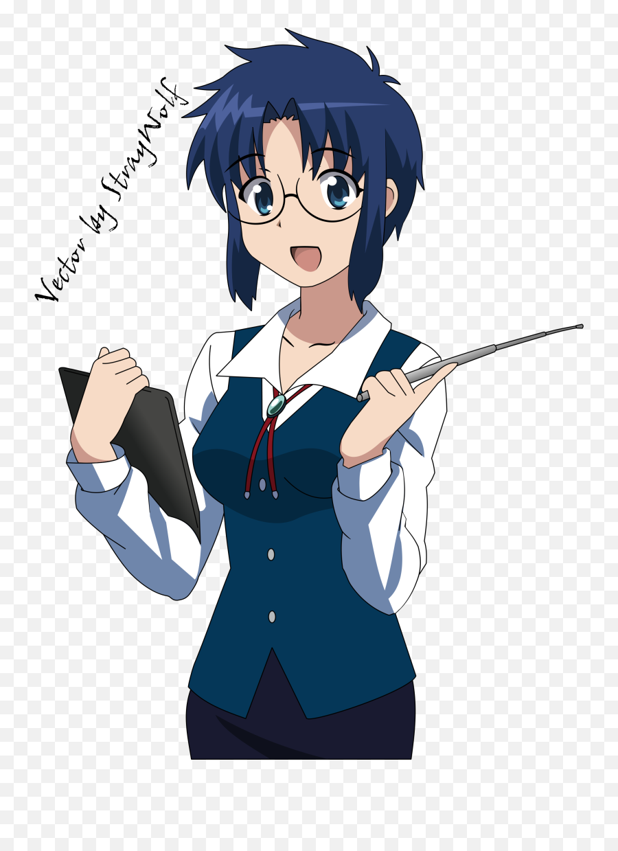 No Voice Acting Though Erm Another - Anime Teacher With Transparent Background Png,Teacher Png