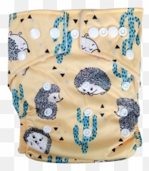 Backorder Stay Dry Bamboo Cloth Nappy - Hedgehog Diaper Png,Hedgehog Transparent