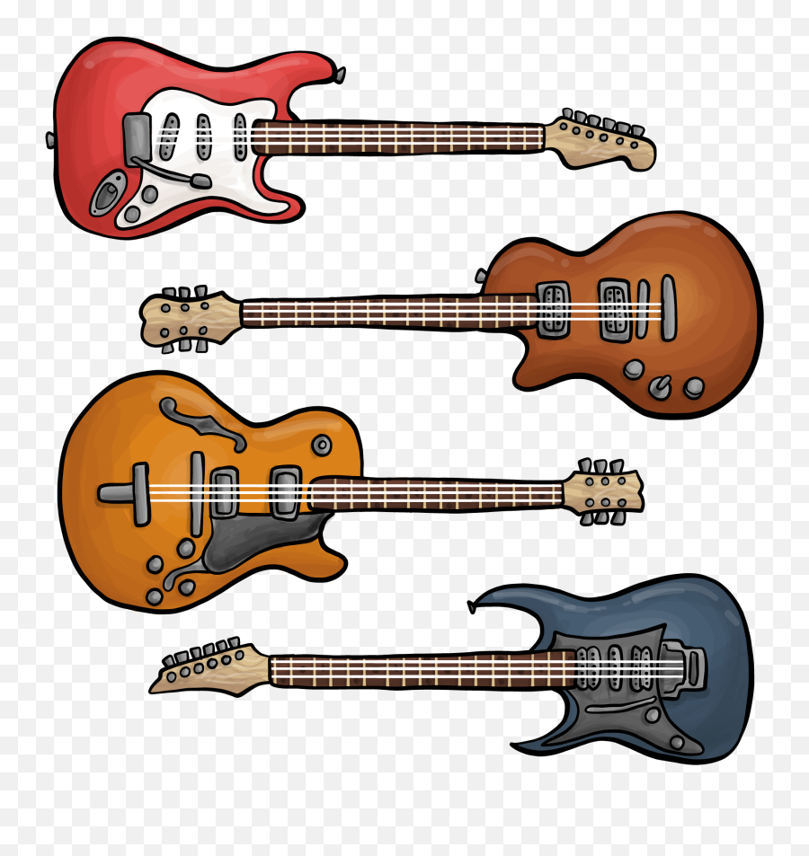 Download Electric Ukulele Guitar Bass Rock Hand - Painted Imágenes De Guitarra Fantástica Png,Rock Guitar Png