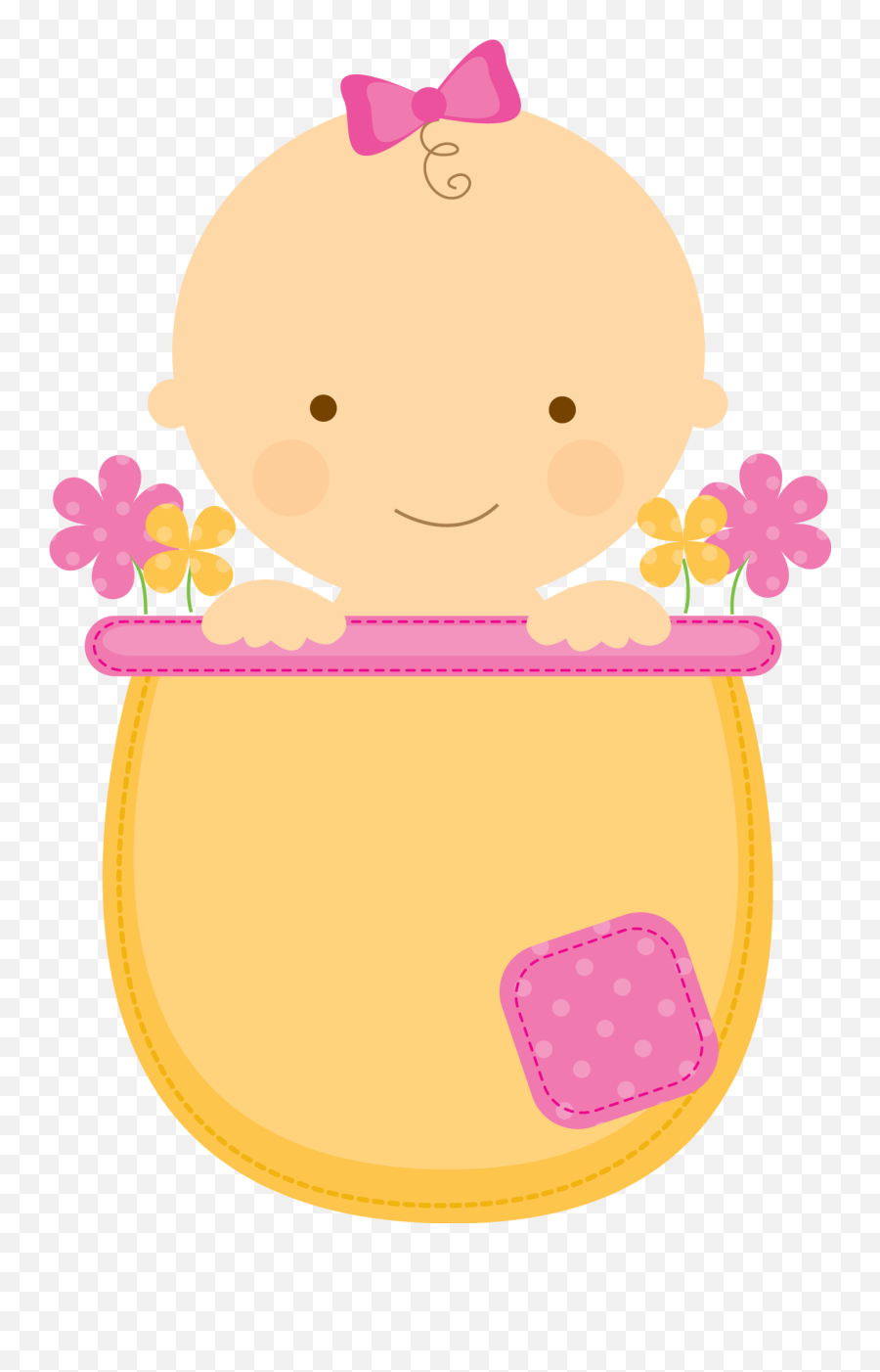 Cute Baby Girl Clipart Png - Baby Girl Cute Png,Shower Png