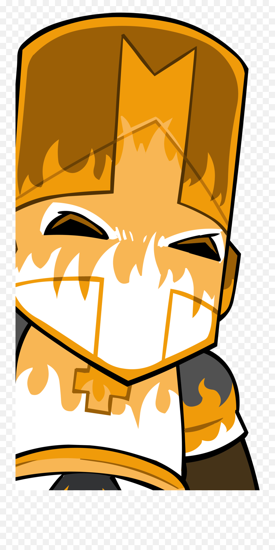 Download Hd Orange Knight - Castle Crashers Orange Knight Png,Knight Transparent