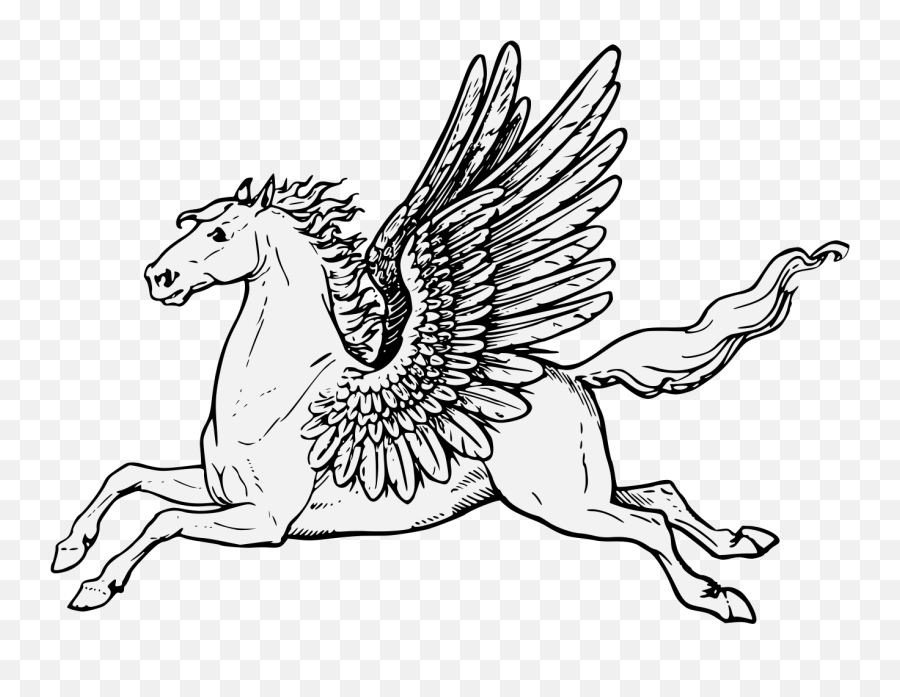 Pegasus - Traceable Heraldic Art Pegasus Heraldry Png,Pegasus Png