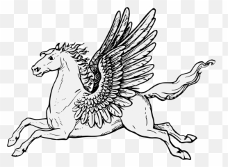 Pegasus - Traceable Heraldic Art Pegasus Heraldry Png,Pegasus Png