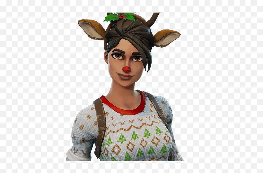 Fortnite Red - Nosed Raider Skin Rare Outfit Fortnite Skins Fortnite Red Nosed Raider Png,Rudolph Nose Png