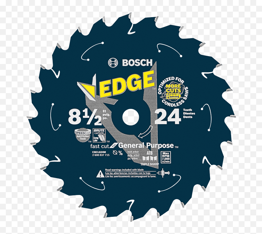 Cbcl824m 8 - 12 In 24 Tooth Edge Cordless Circular Saw 10 Miter Saw Blades Png,Sharp Teeth Png
