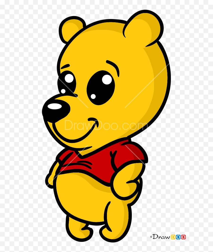 How To Draw Cartoon Bear 2 Chibi - Drawing Png,Cartoon Bear Png