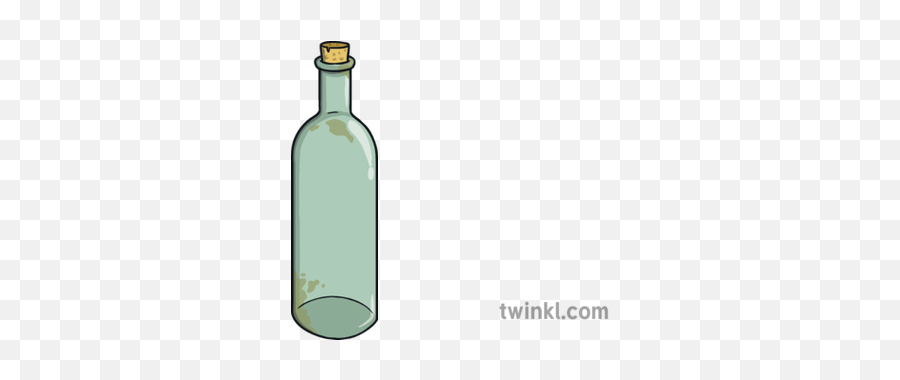 Empty Bottle Illustration - Twinkl Cylinder Png,Glass Bottle Png