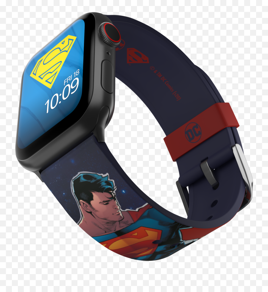 Official Dc Comics Apple Watch Band - Superman Modern Comic Png,Superman Transparent
