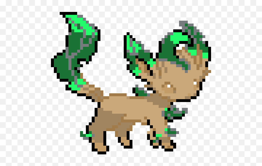 Leafeon Pixel Art Maker - Pokemon Pixel Art Leafeon Png,Leafeon Png