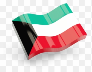 Glossy Wave Icon Illustration Of Flag Kuwait - Dominican Republic Flag Icon Png