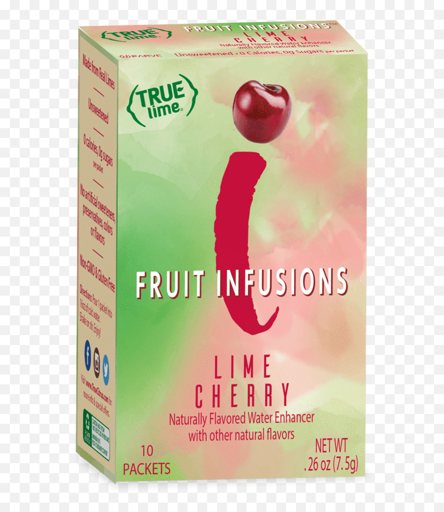 True Lime Fruit Infusions Cherry - Citrus Png,Cherry Transparent Background