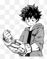 Download Hd Deku My Hero Academia - Deku Airforce Gloves Manga Png,Deku Png