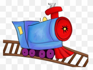 Railway Station Clipart Rail - Train On Tracks Clipart Png,Railroad Png