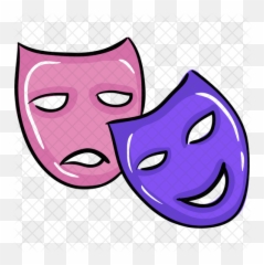 Theater Mask Icon - Happy png
