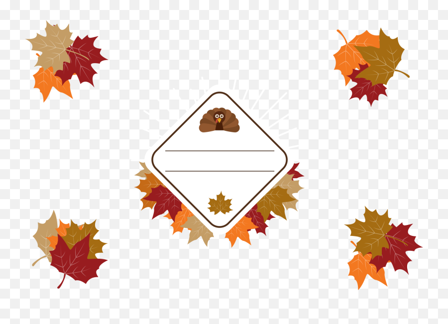 Thanksgiving Maple Leaf Clip Art - Thanksgiving Leaves Clip Art Png,Autumn Border Png