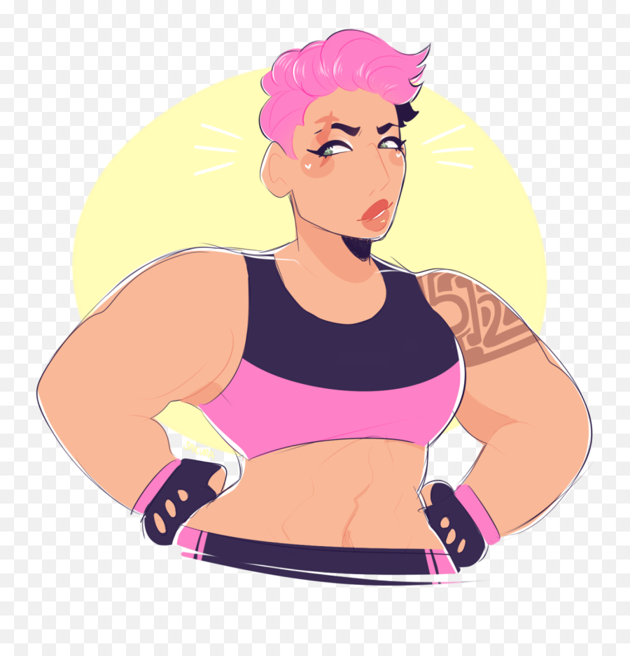 Download Some Zarya Draws - Cartoon Png Image With No For Running,Zarya Transparent