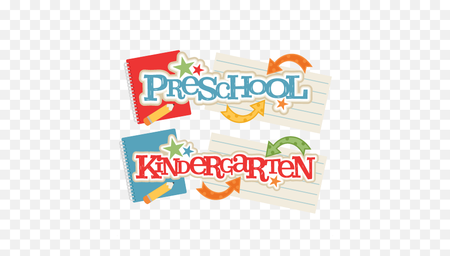 Download Hd Preschool And Kindergarten Titles Svg Scrapbook - Preschool And Kindergarten Clipart Png,Kindergarten Png