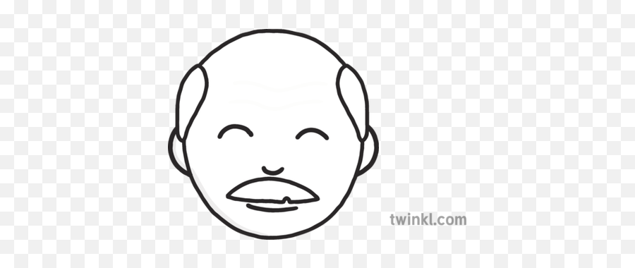 Older Man Face People Emoji Story Book Differentiated - Illustration Png,Man Emoji Png