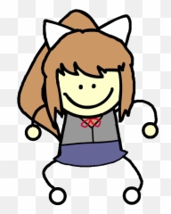 Monika - Little Bit Of Monika In My Life Png,Monika Transparent
