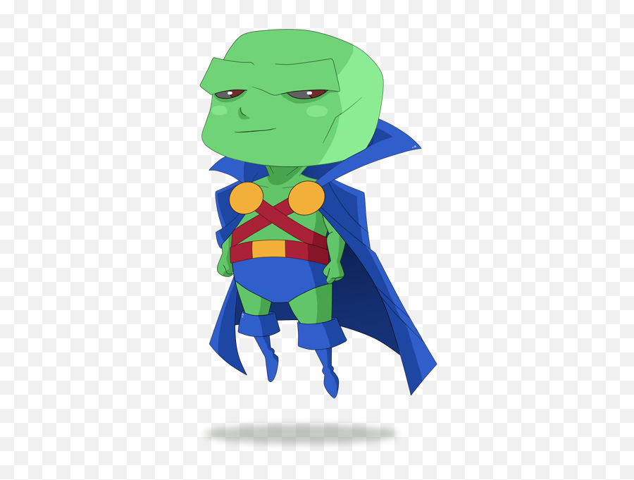 Martian Manhunter Chibi Drawing - Cute Martian Manhunter Fan Art Png,Martian Manhunter Png