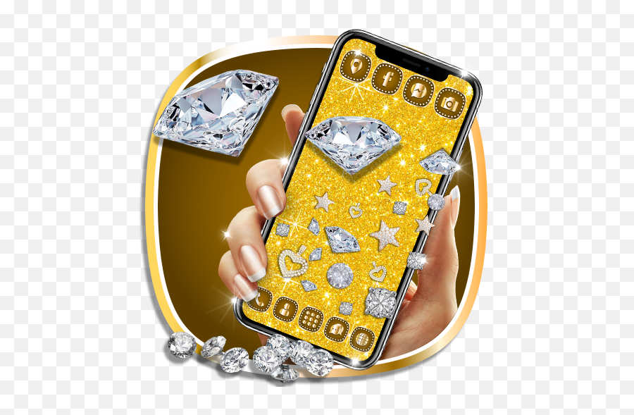Golden Diamond Glitter Gravity Apk 1124 - Download Free Smartphone Png,Glitter Icon