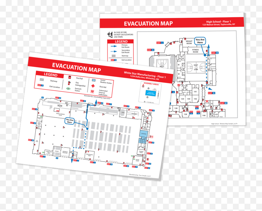 Fire Evacuation Maps Safety Building - Building Fire Maps Png,Factory Map Icon