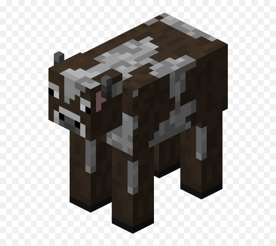 Download Minecraft Cow - Full Size Png Image Pngkit Minecraft Cow Transparent Background,Minecraft Tree Png