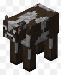 Download Minecraft Cow - Full Size Png Image Pngkit Minecraft Cow Transparent Background,Minecraft Tree Png
