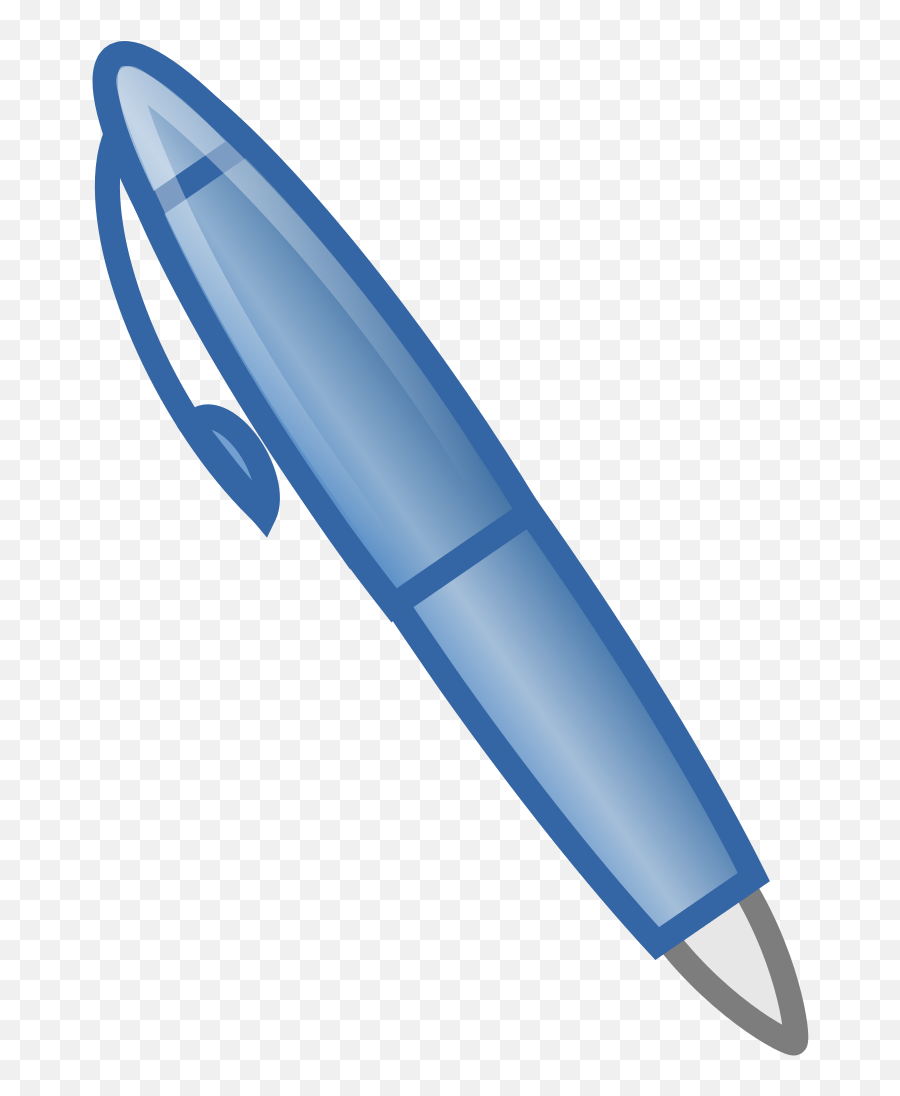 Fileblue Pen Iconsvg - Wikimedia Commons Clipart Blue Pen Png,Bulletin Icon Png