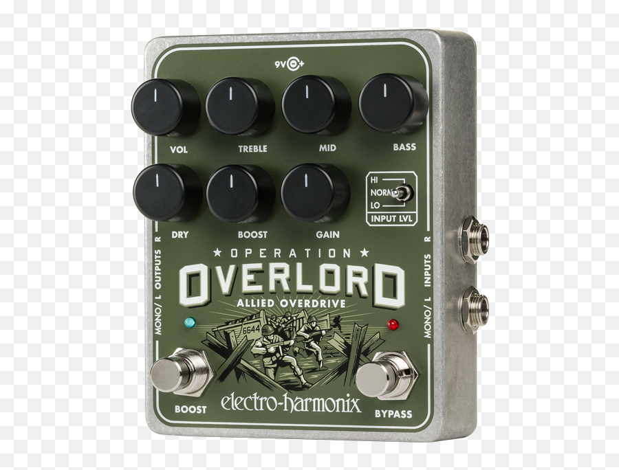 Electro Harmonix Operation Overlord Distortion Overdrive Fuzz Pedals - Ehx Operation Overlord Png,Icon Overlord Review