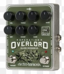 Electro Harmonix Operation Overlord Distortion Overdrive Fuzz Pedals - Ehx png