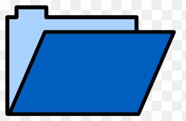Free Cute Folder Cliparts Download - Art Blue png