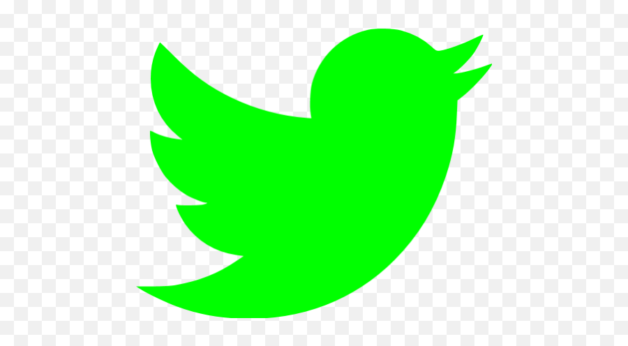 Lime Twitter Icon - Transparent Background Twitter Logo Png,Twitter Icon White Transparent