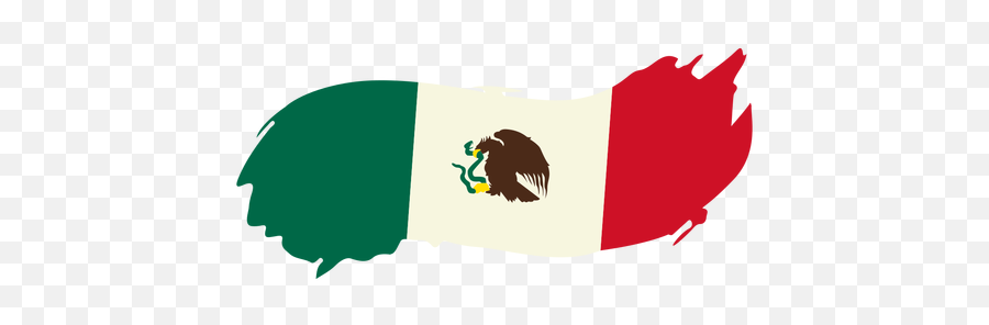 Mexican Brushy Design Flag - Transparent Png U0026 Svg Vector File Illustration,Mexican Flag Icon