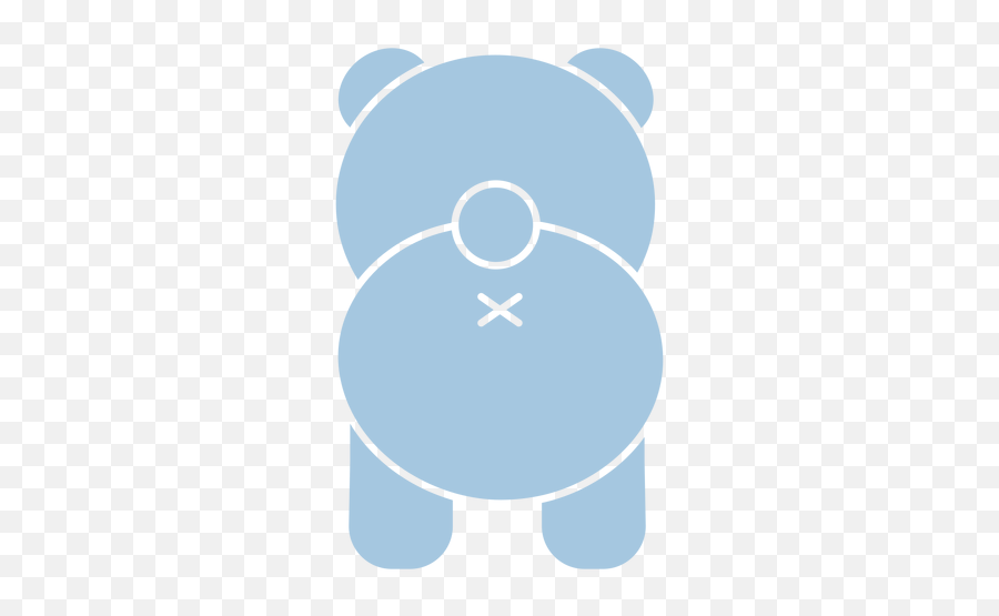 Cute Blue Panda Back Cut Out Transparent Png U0026 Svg Vector - Dot,Panda Bear Icon