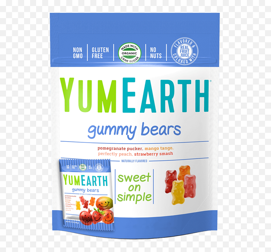 Yumearth Gummy Bears Packs - Yum Earth Organic Gummy Bears Png,Gummy Bear Png