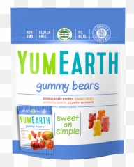 Yumearth Gummy Bears Packs - Yum Earth Organic Gummy Bears Png,Gummy Bear Png