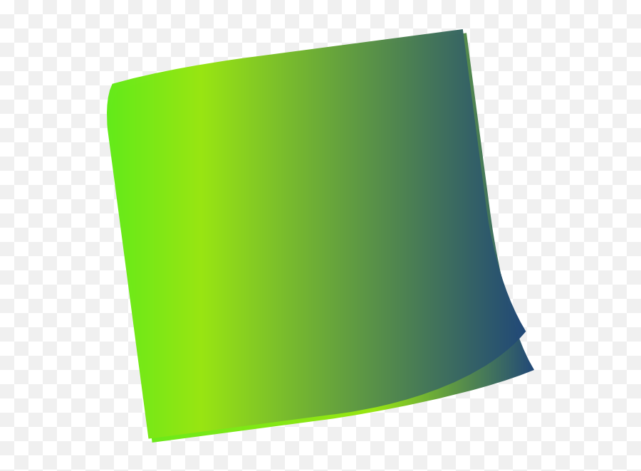 Shaded Green Sticky Note Clip Art - Green Sticky Notes Png Green Stikcy Notes Png,Transparent Sticky Notes